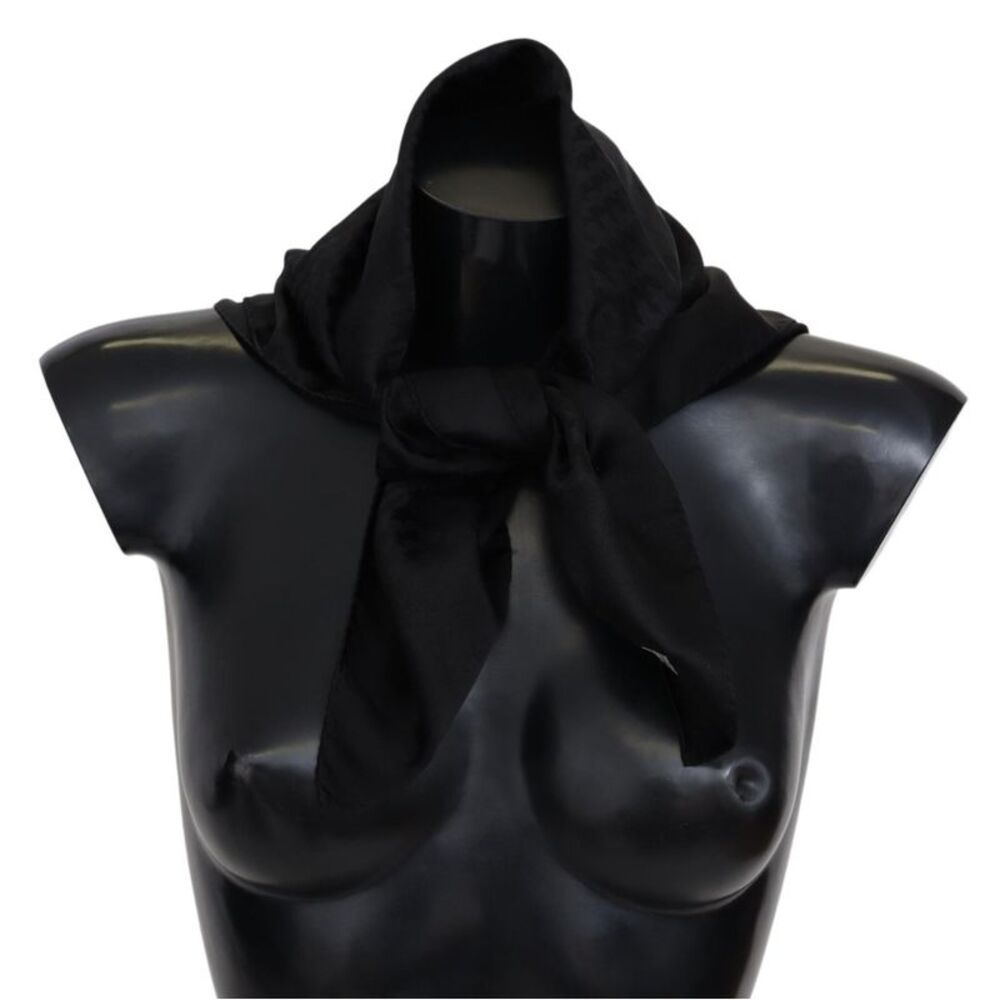 Missoni Black Wool Knit Unisex Neck Wrap Shawl Men's Scarf